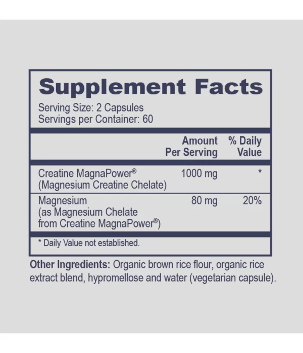 GAMT supplement ingredients