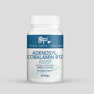 Adenosyl-Cobalamin B12 Assist supplement bottle by PHP MethylGenetic Nutrition