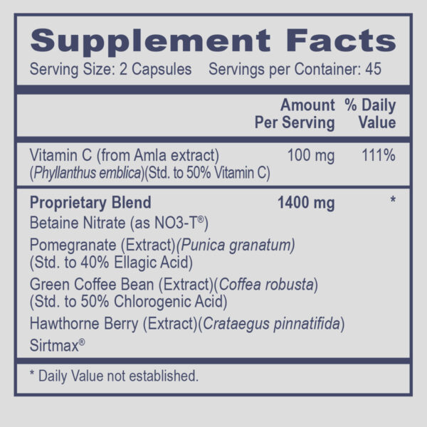 NOS Assist supplement ingredient label