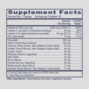 Immuno Complex supplement ingredients