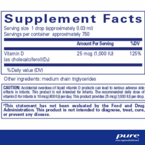 Liquid Vitamin D3 Ingredients