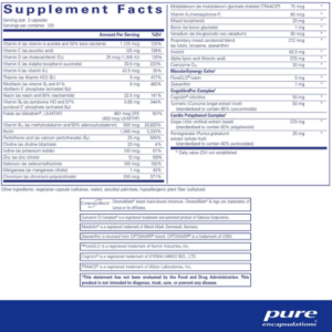Longevity Nutrients Supplement ingredients