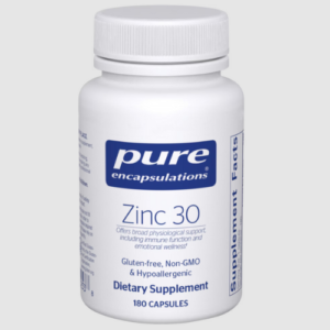 Zinc 30 supplement from Pure Encapsulations