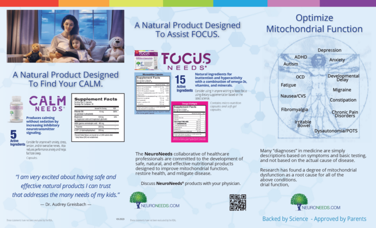 NeuroNeeds Product Selection Guide – Page 2