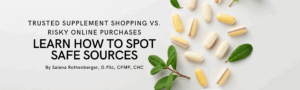 Trusted supplement shopping compared to risky online purchases like eBay listings