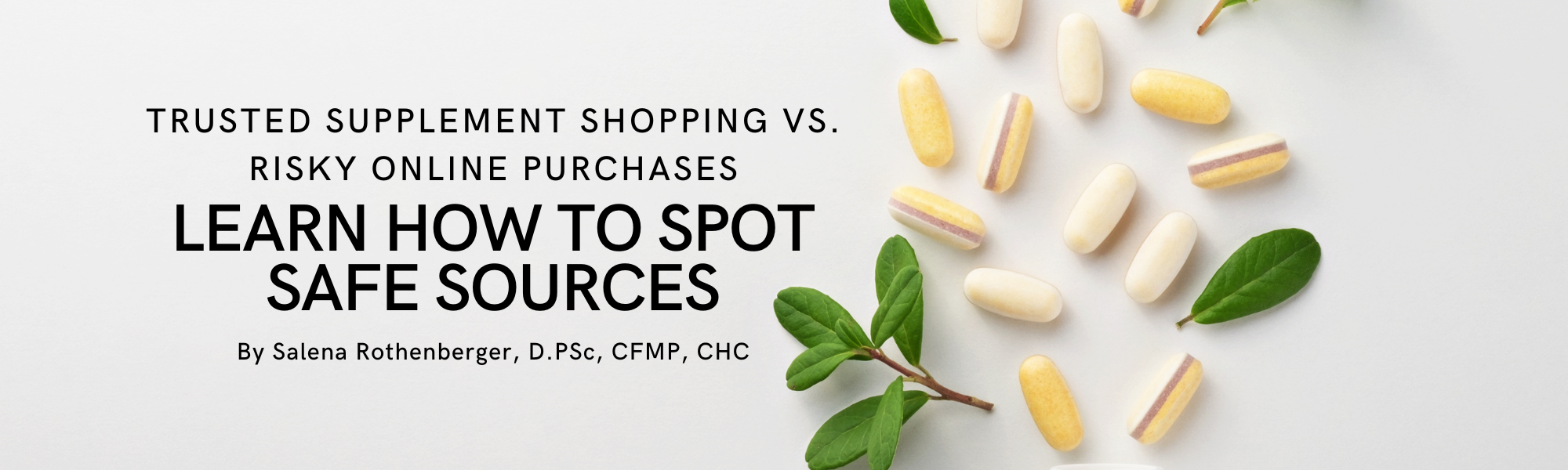 Trusted supplement shopping compared to risky online purchases like eBay listings