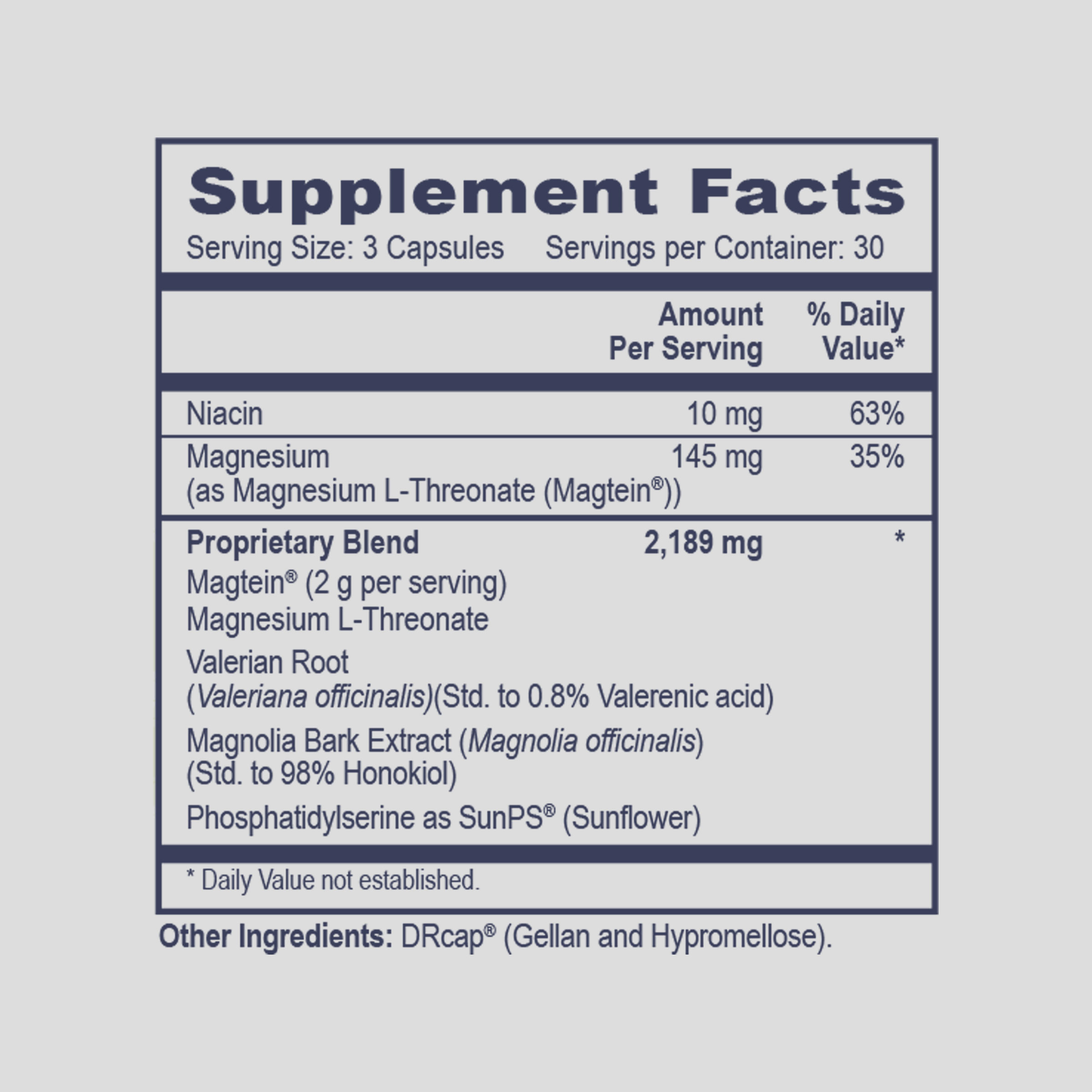 Supplement Facts label for Glutamate Scavenger III by PHP MethylGenetic Nutrition