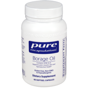 Bottle of Pure Encapsulations Borage Oil supplement