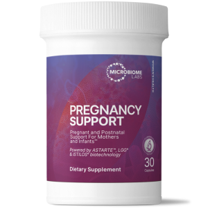 Pregnancy Support probiotic bottle by Microbiome Labs