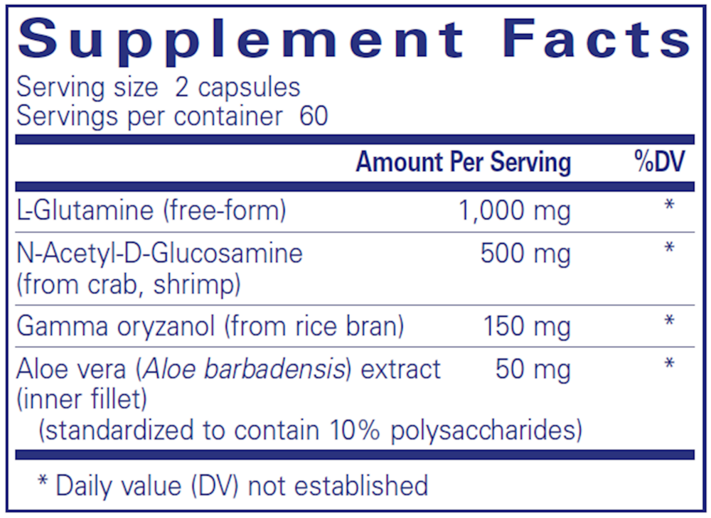 GI Integrity supplement facts
