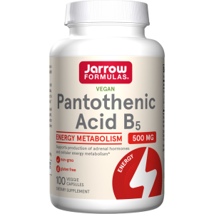 Pantothenic acid supplement bottle