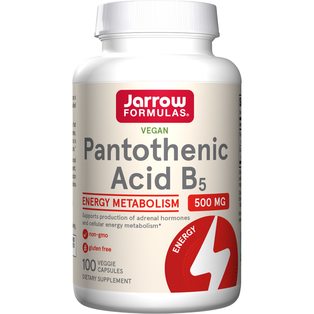 Pantothenic acid supplement bottle