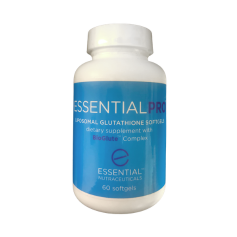 EssentialPRO liposomal glutathione supplement bottle