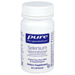 Selenium supplement bottle