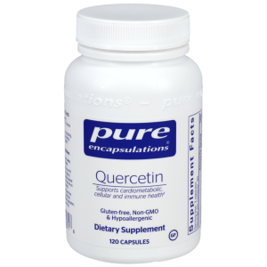 Quercetin supplement bottle