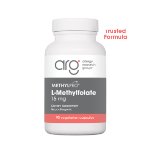 methylfolate supplement bottle
