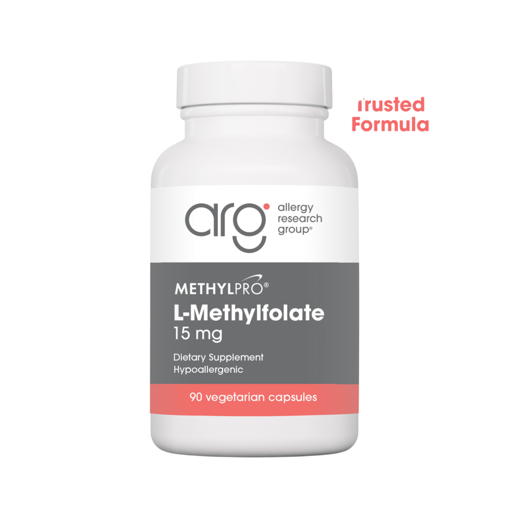 methylfolate supplement bottle