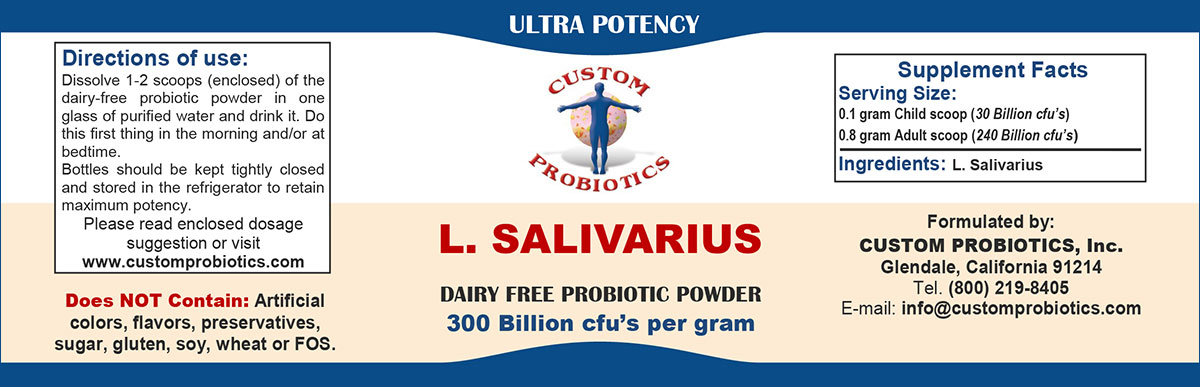 l. salivarius product label
