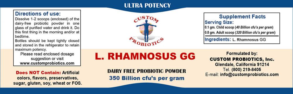 l. rhamnosus gg supplement label