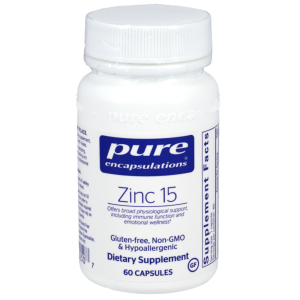Zinc 15 supplemetn bottle